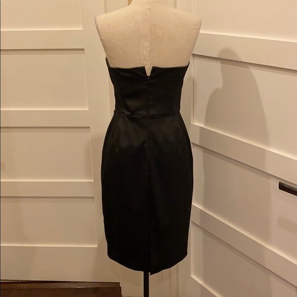 White House Black Market| strapless satin dress - Picture 3 of 5